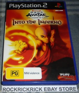 PLAYSTATION 2 GAME AVATAR: THE LEGEND OF AANG - INTO THE INFERNO PAL - Picture 1 of 3