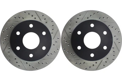Front PAIR Stoptech Disc Brake Rotor for 2001 GMC Sierra 1500 HD (44628) - Image 1 of 4