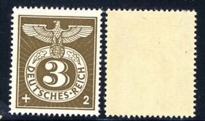 1943 Germany Third Reich WW2 Swastika Eagle 3+2 stamp MLH OG