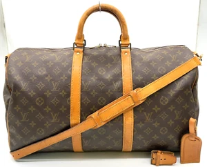 Auth Louis Vuitton Monogram Keepall Bandouliere 50 M41416 Boston Bag NS040986 - Picture 1 of 23