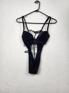 Fredericks of Hollywood Body Sexy Tanga Una Pieza Talla M Estrás San Valentín - Imagen 1 de 10