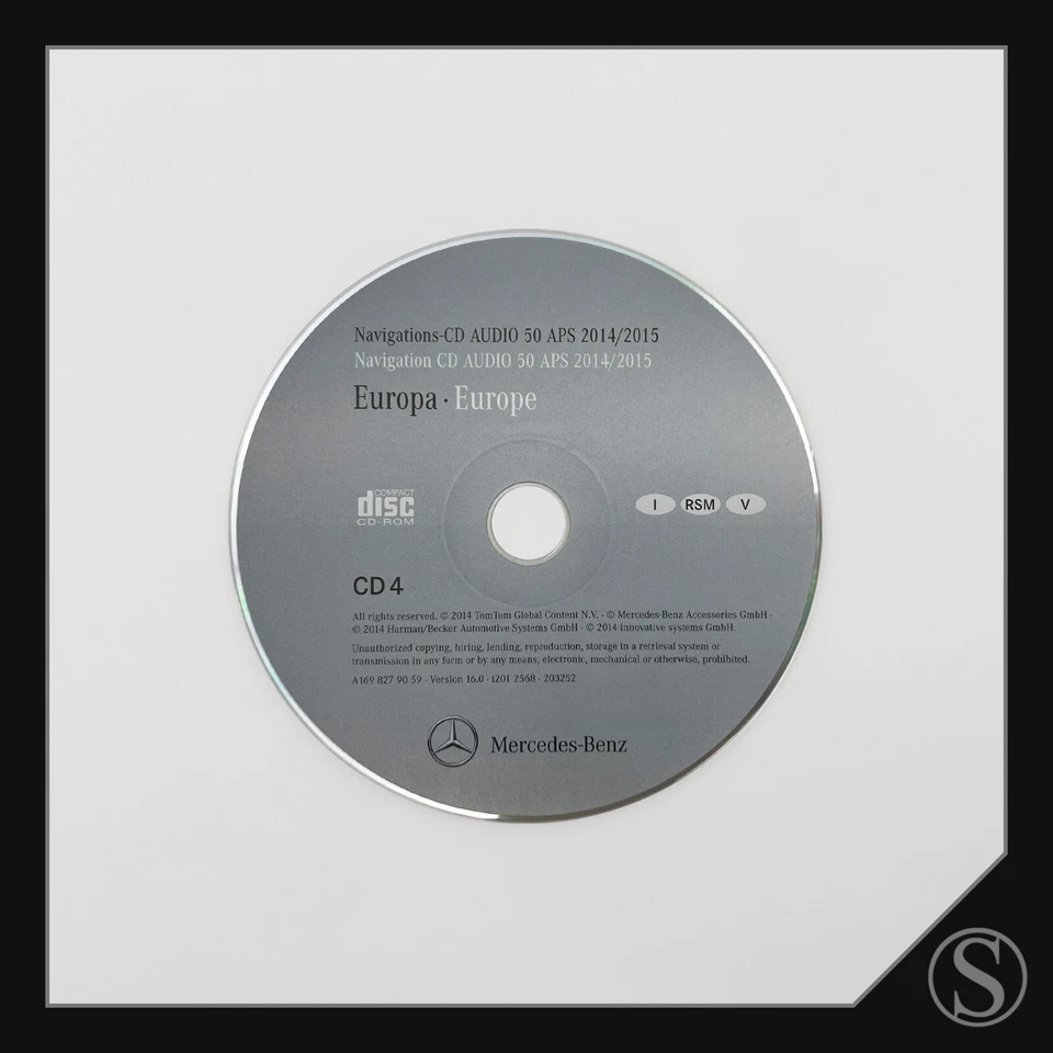 Mercedes-Benz Europa Navigations-CD Audio 50 APS 2014/2015 W169 W203 W164 smart - Bild 1 von 1