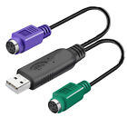 20cm USB Male to PS2 Female Active Converter Cable Adapter For Mouse Keyboard