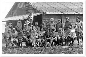Lafayette Escadrille SPA 124 Pilots With Whiskey and Soda Silver Halide Photo - Picture 1 of 1
