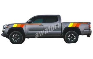 Car Sticker For Toyota Tacoma Hilux Trunk Side Decals Graphics Tricolor Stripes - Imagen 1 de 3