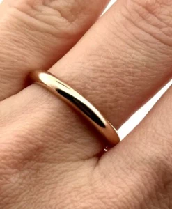 14 Karat Rotgold Band 3,8 Gramm Ehering - Bild 1 von 6