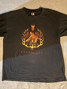 Camiseta De Colección Años 90 Bruce Lee Para Hombres L Negra Artes Marciales Kung Fu Karate Y2K Gráfico - Imagen 1 de 12