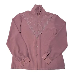 VINTAGE CEO WOMANS DUSTY PINK TOP SIZE 10 | i1 - Picture 1 of 5