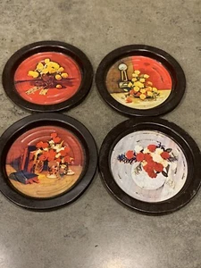 Vintage Retro Atlantic Dose Blech Untersetzer 4er Set - Bild 1 von 6
