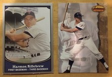 Harmon Killebrew (2) Mix Brand/Years Minnesota Twins HOF Star NM-MT & EX