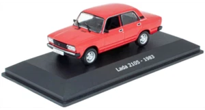 Atlas NA07 Lada 1500 Saloon 1983 Red Die Cast Model on Plynth - 1/43 Scale T48P - Picture 1 of 17