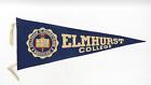 Vintage Sports Pennant - Elmhurst College Blue 29"x 12" Collegiate of Ames