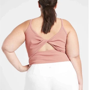3X Athleta Powervita Ribbed Twist back Tank Top Womens Plus Workout Gym NWT - Picture 1 of 13