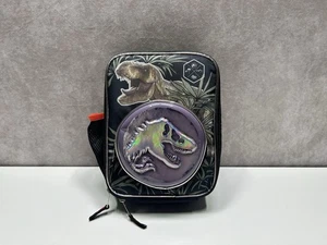 Bolsa de almuerzo escolar aislada para niños dinosaurio con logotipo de piedra Jurassic World - Imagen 1 de 7