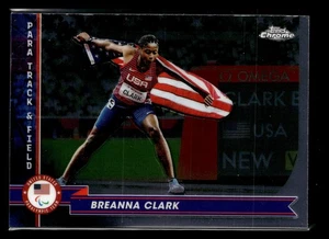 2024 Topps Chrome U.S. Olympics & Paralympic Hopefuls #102 Breanna Clark - Picture 1 of 2