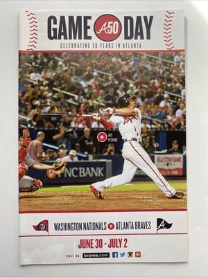 JACE PETERSON Atlanta Braves Baseball 2015 Gameday Program SGA Turner Field WSH - Image 1 of 2