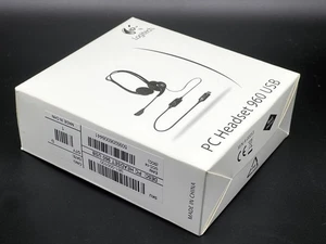 Original Logitech PC & Laptop Headset 960 USB Neu & Originalverpackt - Afbeelding 1 van 2
