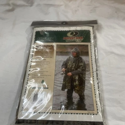 Mossy Oak Break Up Adult Sized PVC Poncho Camo - Image 1 of 2
