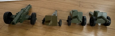 Lote De Colección 4 Cañones Obús de Campo Ejército de Estados Unidos Juguete Plástico Años 60 Tim-Mee, etc. Foto 1 de 4
