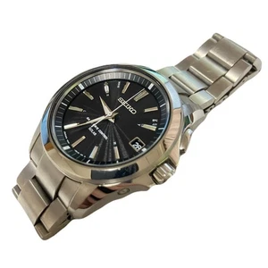 SEIKO Brightz 7B24-0AW0 Radio Solar Analog Men's Watch Working Item - Picture 1 of 10