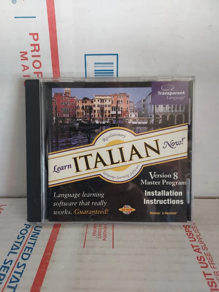 Learn Italian Now Transparent Language Learning Master Program PC CD-ROM ~ #173 - Image 1 of 2