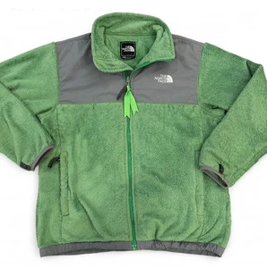 The North Face Jacket Girls Juniors youth XL Green Fleece Fuzzy Outdoors Hiking - Picture 1 of 5