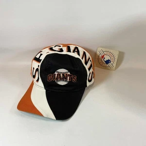NEW Vintage RARE San Francisco Giants SWIRL Hat Cap Snap Back Black Orange White - Bild 1 von 16