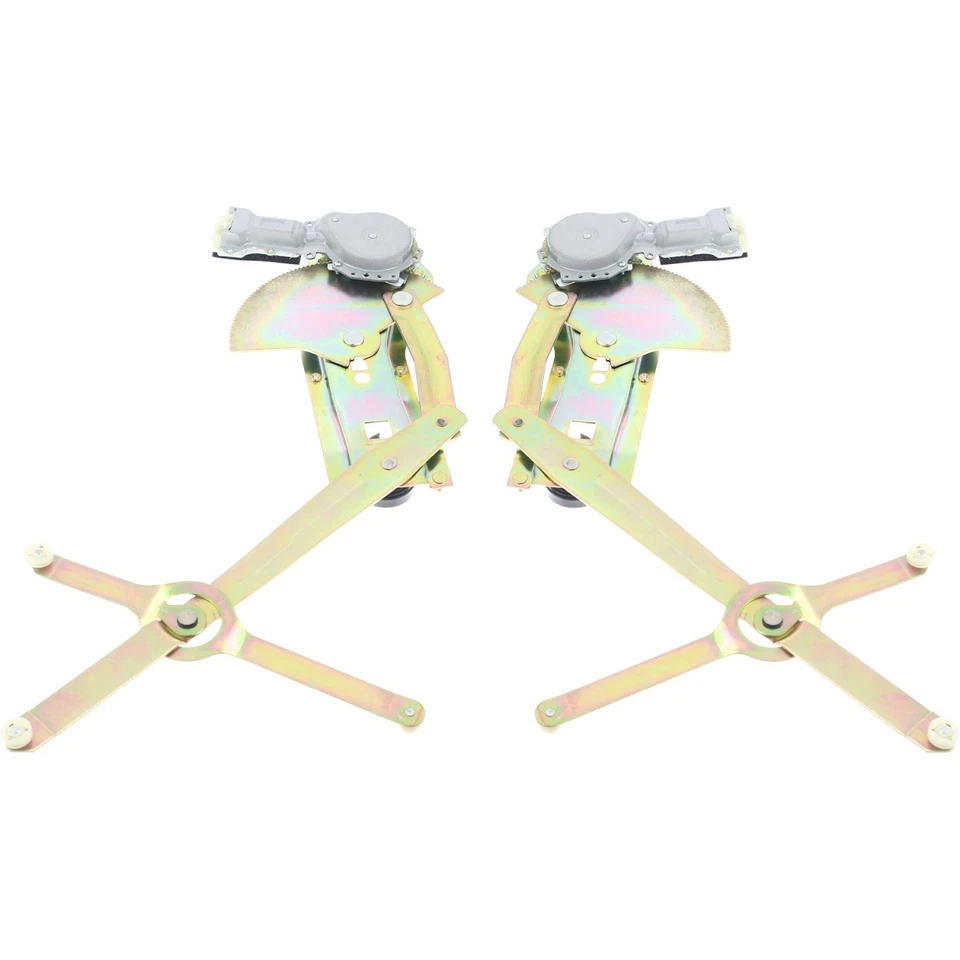 Par de reguladores de janela de vidro conjunto de 2 frontais motorista e passageiro lateral para Chevy - Imagem 1 de 4