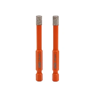 Brocas de perforación de diamante para piedra mármol cerámica sierra hexagonal ajuste rápido 2 piezas 1/4"" - Imagen 1 de 10