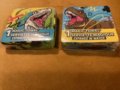 BNWT New 2 x Magic Towel Flannel Facecloth - Jurassic World - Image 1 of 4