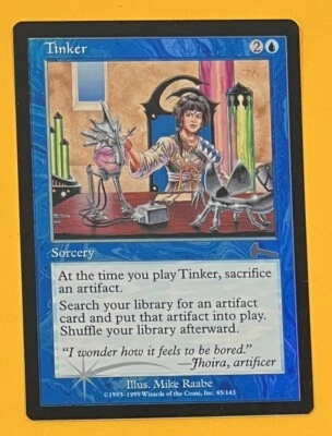 MTG TINKER (FOIL) Urza's Legacy (OldManMTG 001-619) - Image 1 of 4