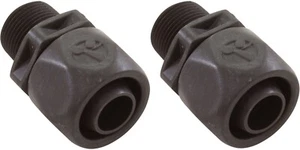 Polaris Pool Black Softube Quick Connect Booster Pump Fitting, 2-Pack R0621000 - Picture 1 of 3
