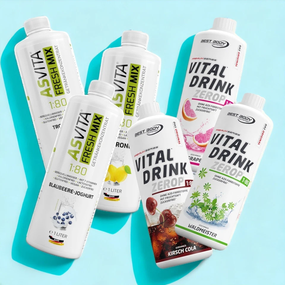 Sirup Getränkesirup Vital Drink Mineraldrink Low Carb 1:80 1 L Fl.  9,99€/ L - Bild 1 von 1