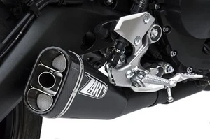 YAMAHA XSR 900 3>1 EXHAUST SYSTEM FULL KIT ZARD ITALIA BLACK - Picture 1 of 4