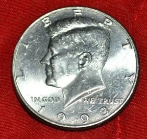 1993 D Kennedy halbe Dollarmünze - im Umlauf - Bild 1 von 2