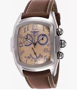 Invicta Lupah Grand Series Men’s Watch 2233 Brown Leather Adjustable Strap - Picture 1 of 9