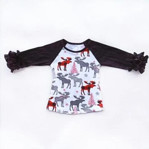 Moose Ruffle Raglan Top - Picture 1 of 1