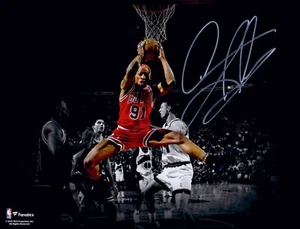 Dennis Rodman fanatics Autograph 11x14 Photo Nba - Picture 1 of 2