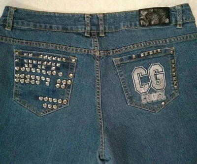 Women's Vintage Coogi Jeans Y2k Embroidered Pockets Low Rise Skinny  - Image 1 of 4