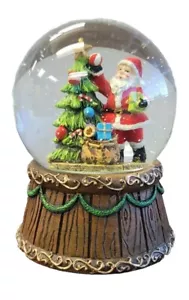 Kurt S. Adler 100MM Musical Santa/Snowmen Waterglobe Snow Globe Christmas Theme - Picture 1 of 9