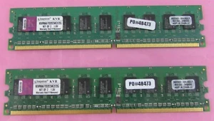 Kingston KVR667D2E5K2/2G 2GB(2X 1GB) DDR2-667CL5 ECC 240-Pin DIMM Kit Of 2 - Picture 1 of 3