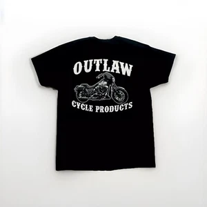 OUTLAW CYCLE PRODUCTS FXR LOGO BLACK SHORT SLEEVE T-SHIRT BIKER MOTORCYCLE - Picture 1 of 6
