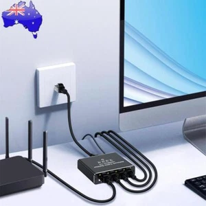 1 To 4 RJ45 Splitter 1000Mbps Internet Splitter Adapter for Cat6/7/8 Cable - Afbeelding 1 van 10
