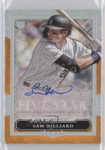2020 Topps Five Star Auto Orange /5 Sam Hilliard #FSA-SH Rookie Auto RC