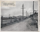 Camera in Roadway front of Walk's gate  Train approaching    8” x 10” Photograph