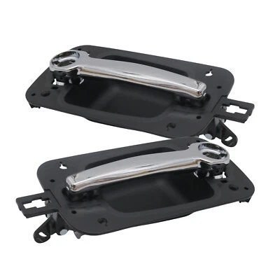 Manija de puerta exterior cromada negra delantera 2 piezas para International ProStar 2008-2012 Foto 1 de 4