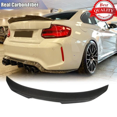 Alerón labial trasero de carbono real para BMW Serie 2 F22 228i F87 M2 2014-20 Foto 1 de 4