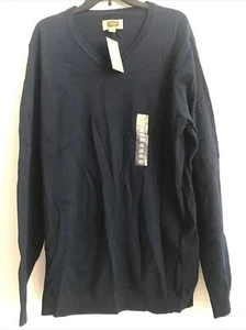 Foundry Men’s Navy Blue V-Neck Sweater Size XLT Ret $50 (5hmbx-106-4) - Picture 1 of 5