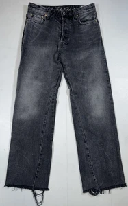 Jeans We The Free High Rise orlo grezzo bottoni mosca donna 25 - Foto 1 di 9