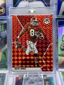 2021 Mosaic COLOR MATCH Numbered /99 Red Prizm Julio Jones Alabama Crimson Tide - Picture 1 of 2